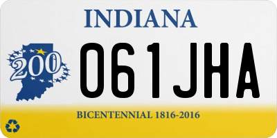 IN license plate 061JHA