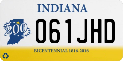 IN license plate 061JHD