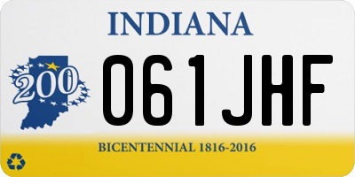 IN license plate 061JHF