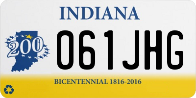 IN license plate 061JHG