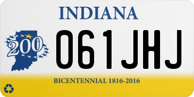 IN license plate 061JHJ