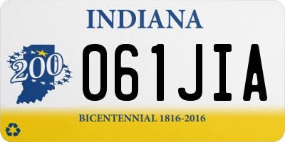 IN license plate 061JIA