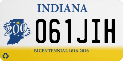 IN license plate 061JIH
