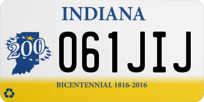 IN license plate 061JIJ