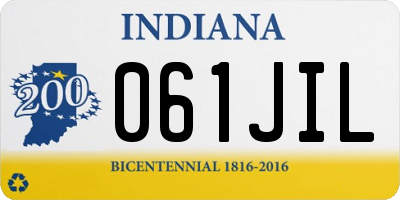 IN license plate 061JIL