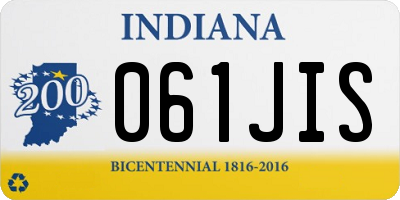 IN license plate 061JIS