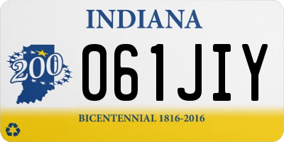 IN license plate 061JIY