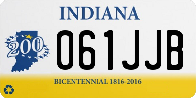 IN license plate 061JJB