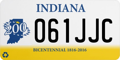IN license plate 061JJC