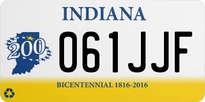 IN license plate 061JJF