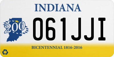 IN license plate 061JJI