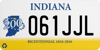 IN license plate 061JJL