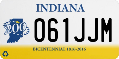 IN license plate 061JJM