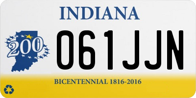 IN license plate 061JJN