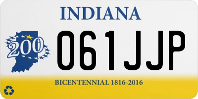 IN license plate 061JJP