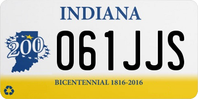 IN license plate 061JJS