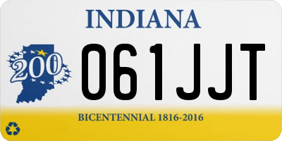 IN license plate 061JJT