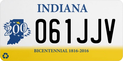 IN license plate 061JJV