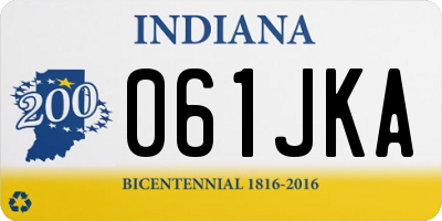 IN license plate 061JKA