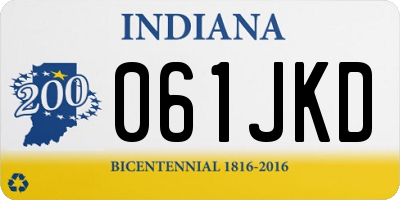 IN license plate 061JKD