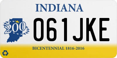 IN license plate 061JKE