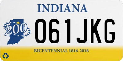 IN license plate 061JKG