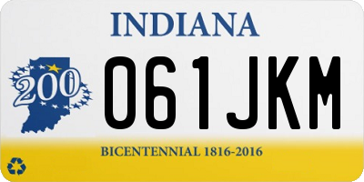 IN license plate 061JKM