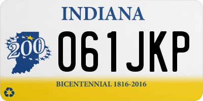 IN license plate 061JKP