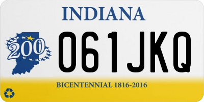 IN license plate 061JKQ