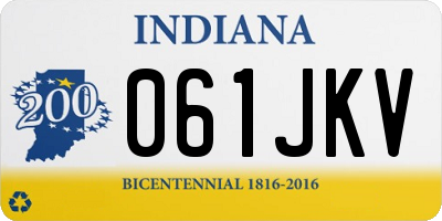 IN license plate 061JKV