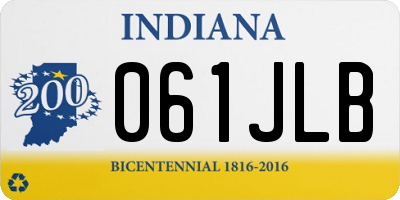 IN license plate 061JLB
