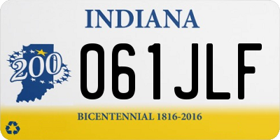 IN license plate 061JLF