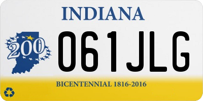 IN license plate 061JLG