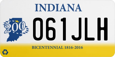 IN license plate 061JLH