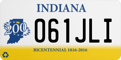 IN license plate 061JLI