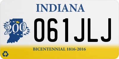IN license plate 061JLJ
