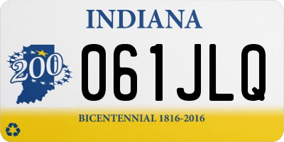IN license plate 061JLQ