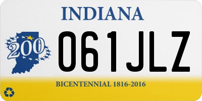 IN license plate 061JLZ