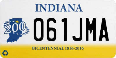 IN license plate 061JMA