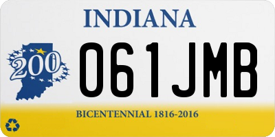 IN license plate 061JMB