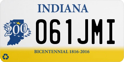 IN license plate 061JMI