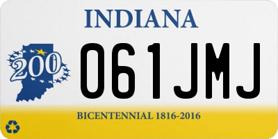 IN license plate 061JMJ