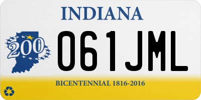 IN license plate 061JML