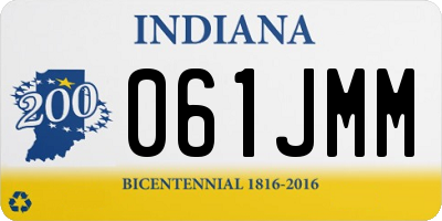IN license plate 061JMM