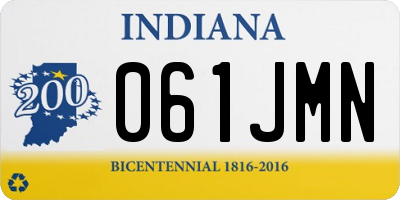 IN license plate 061JMN