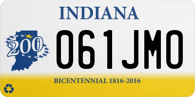 IN license plate 061JMO