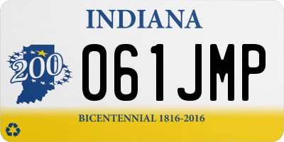 IN license plate 061JMP