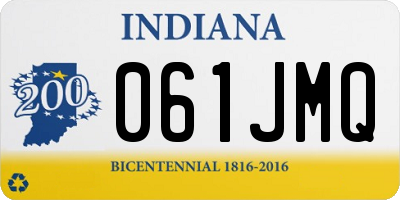 IN license plate 061JMQ