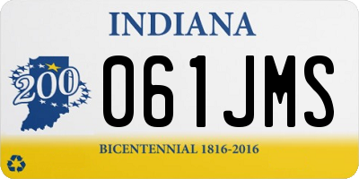 IN license plate 061JMS