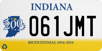 IN license plate 061JMT